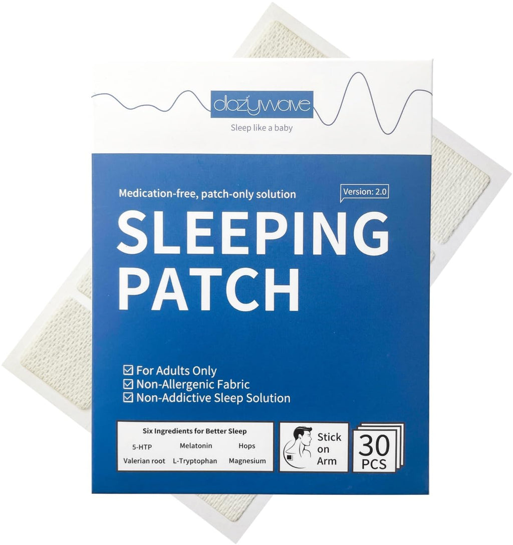 Dozywave Sleep Patches (30 Patches) with melatonin Sleep aids for Adults
